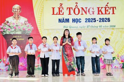 TRƯỜNG TIỂU HỌC HẢI ĐÔNG TỔ CHỨC LỄ TỔNG KẾT NĂM HỌC 2025 – 2026